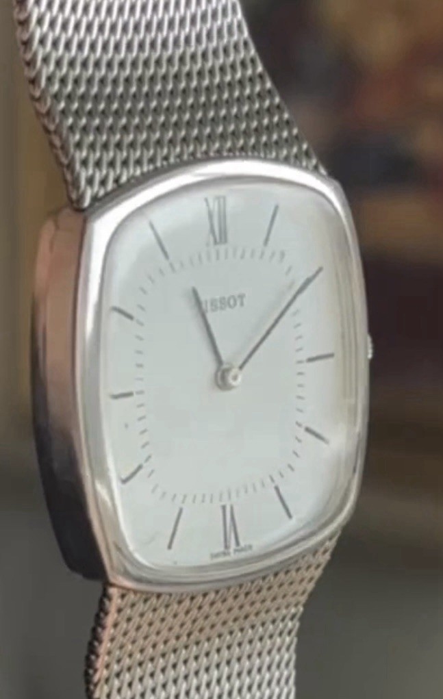 Swiss TISSOT Watch Windup RARE Integrated Mesh Bracelet - photo 4