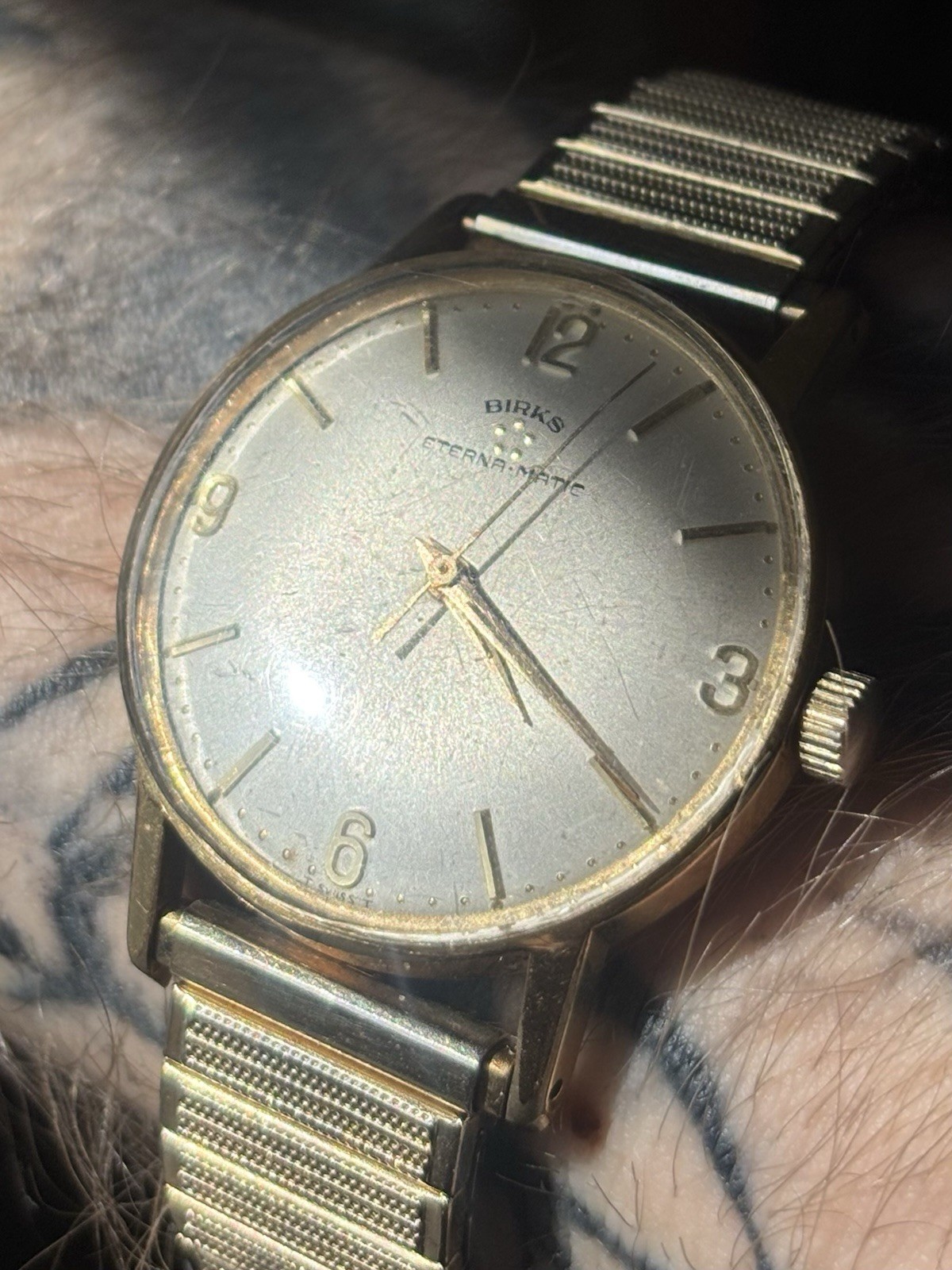 Automatic Gold Watch Swiss Vintage Birks Eterna Mens Dress - photo 2