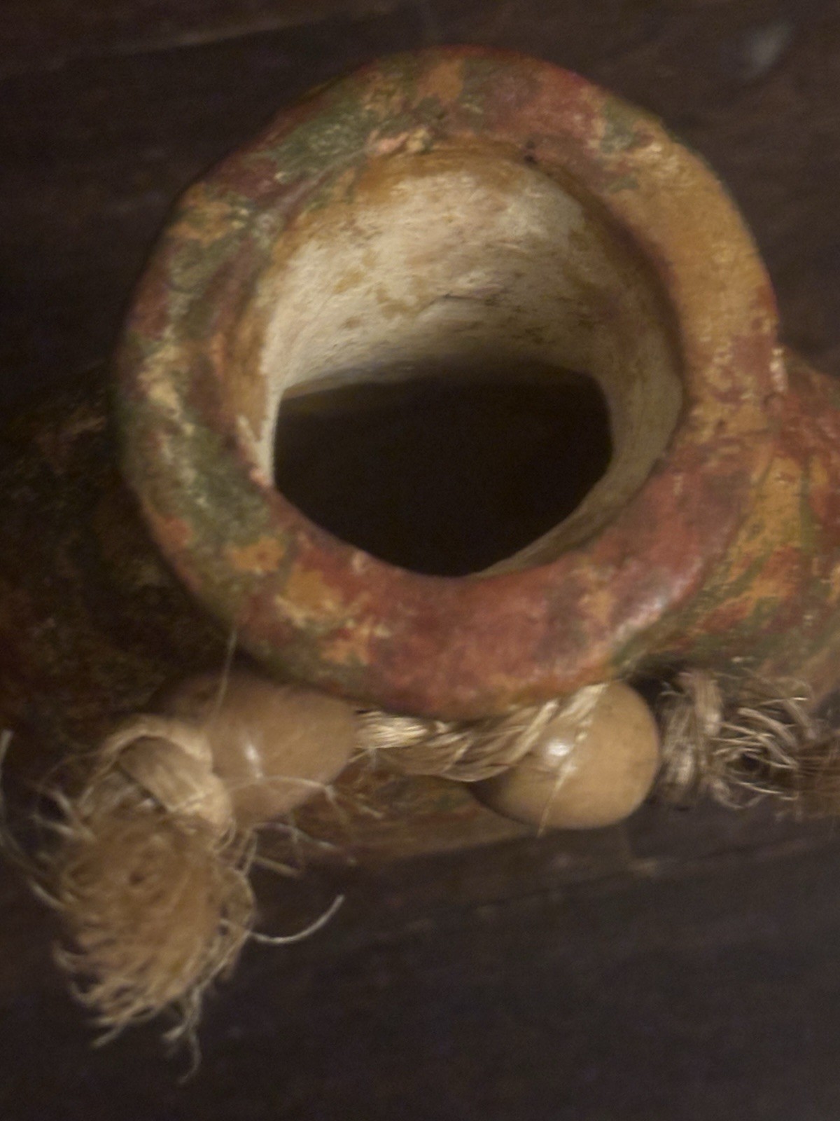 Mexican Art Pottery Clay Sun face jug featuring a rustic, weathe - photo 2