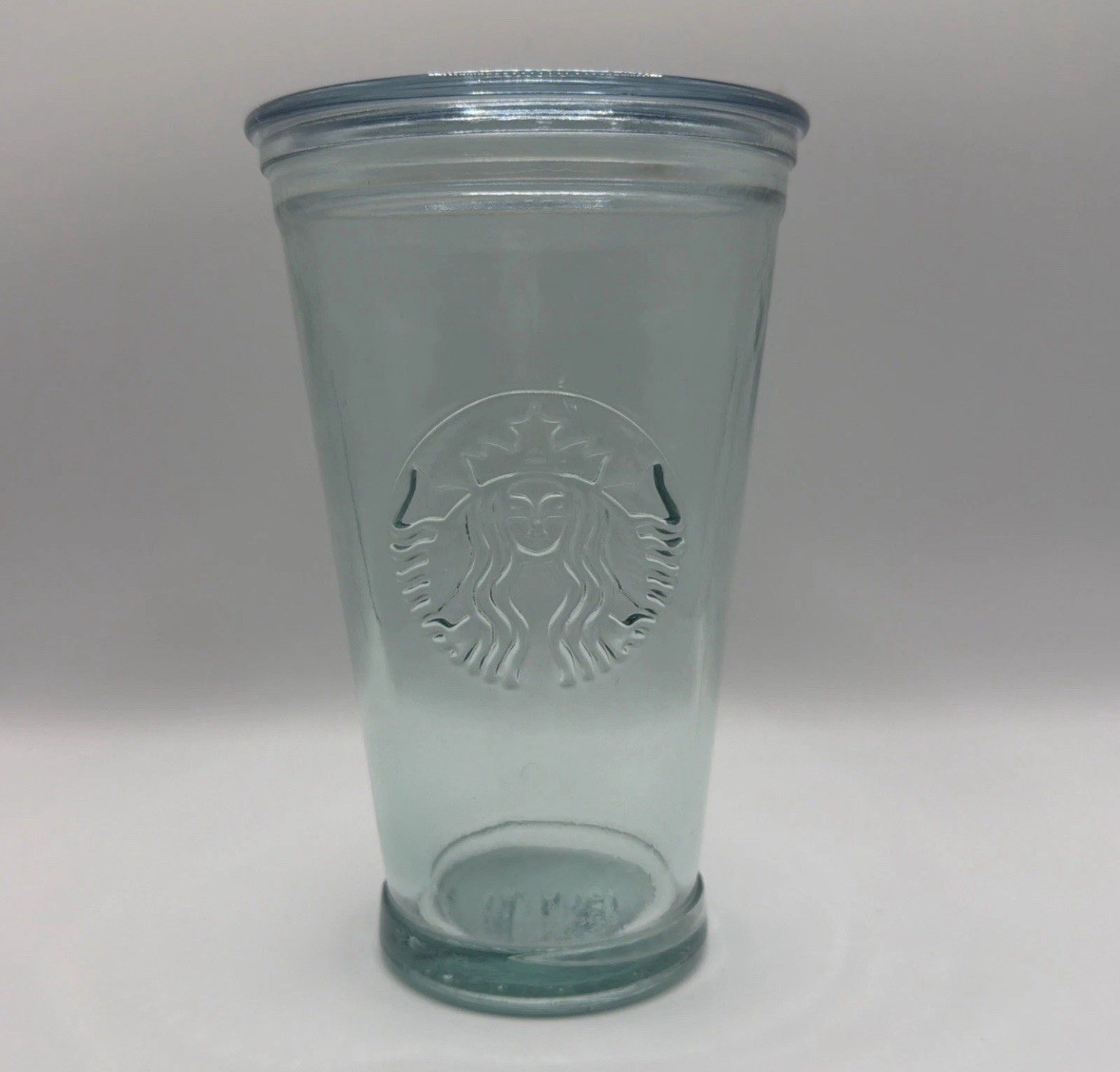 Starbucks Grande Green Recycled Glass Tumbler & Lid 16 Oz.