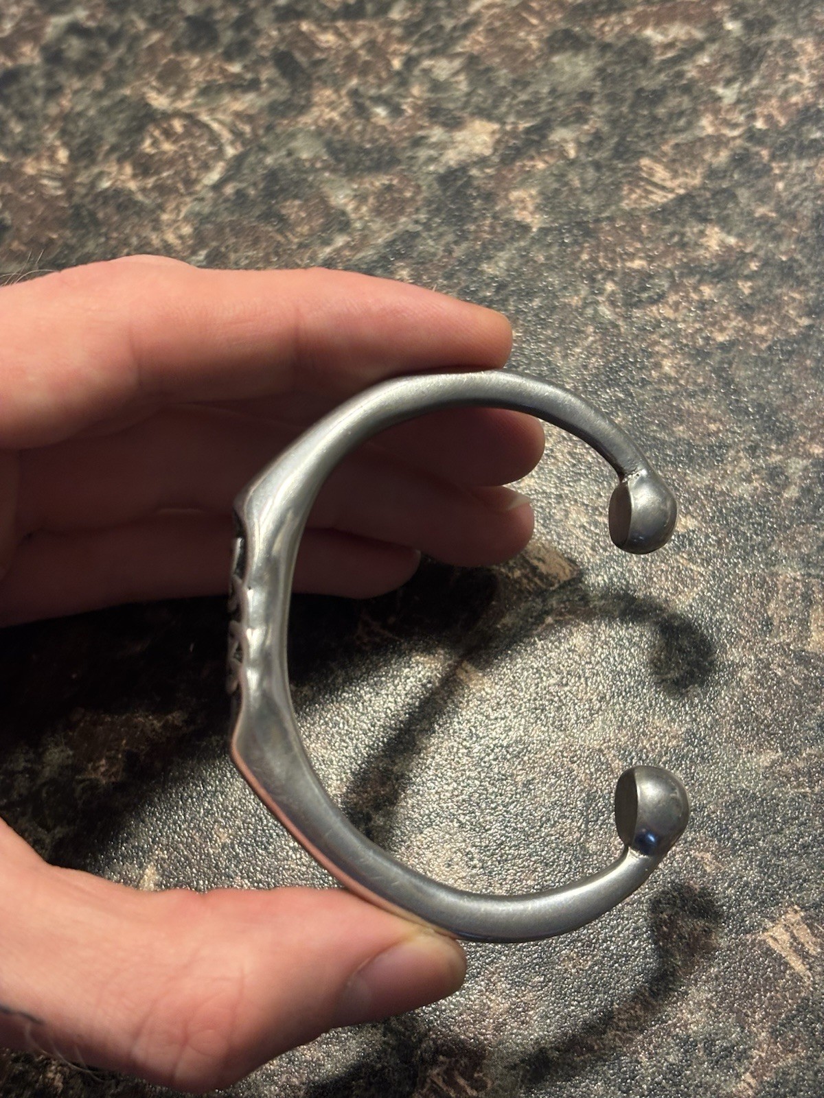 Celtic Knotwork Torc Bangle Pewter Tribal Jewelry Viking - photo 4