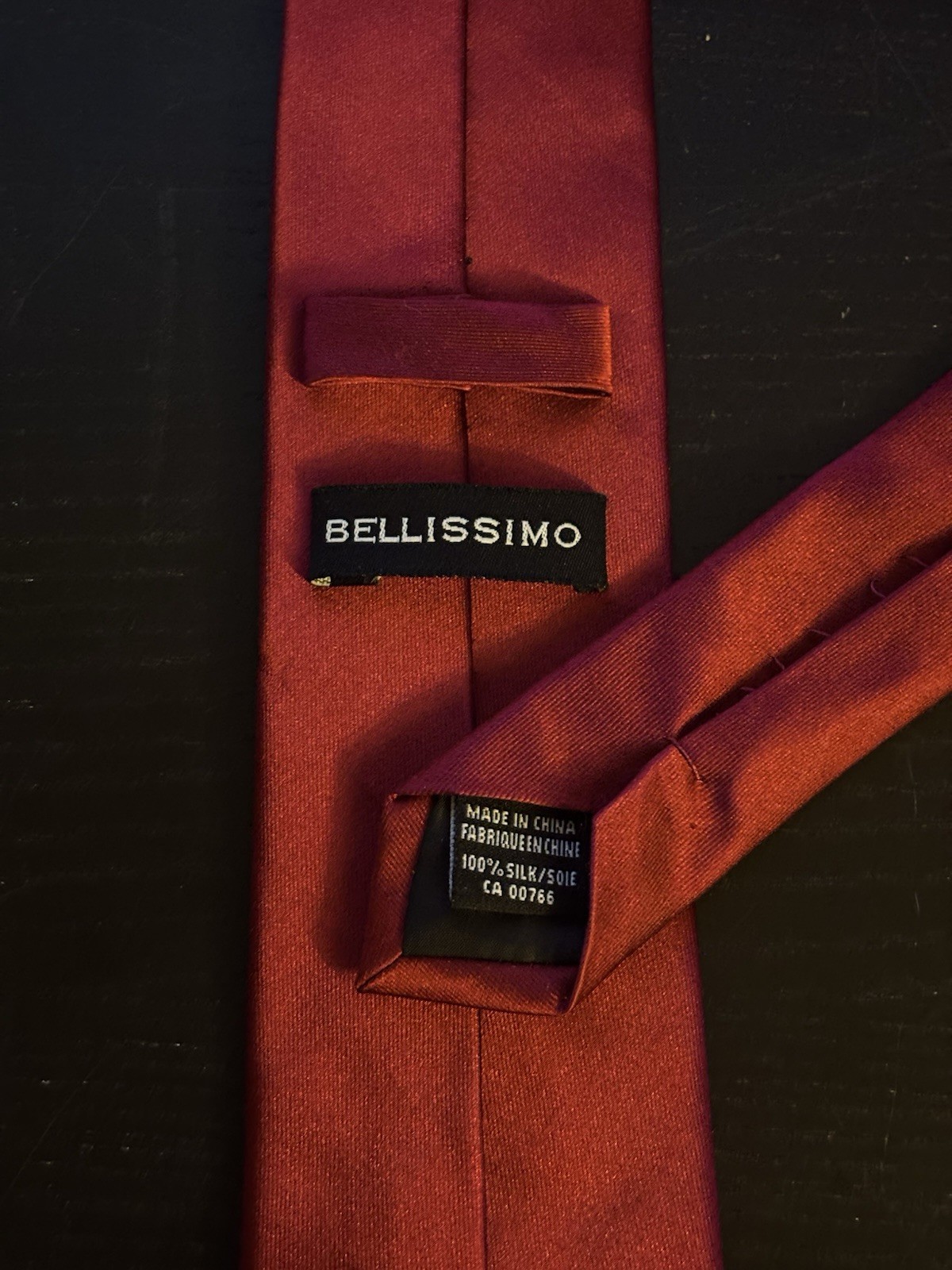 Bellissimo Tie 100% Silk Red Alluring Christmas! - photo 2