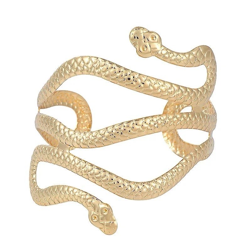 Gold Snake Bangle Cuff Bracelet Egyptian Fashion