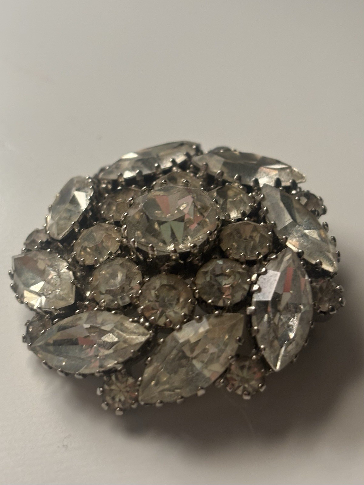 Made In Austria Vintage Brooch Crystal Rhinestones - photo 2
