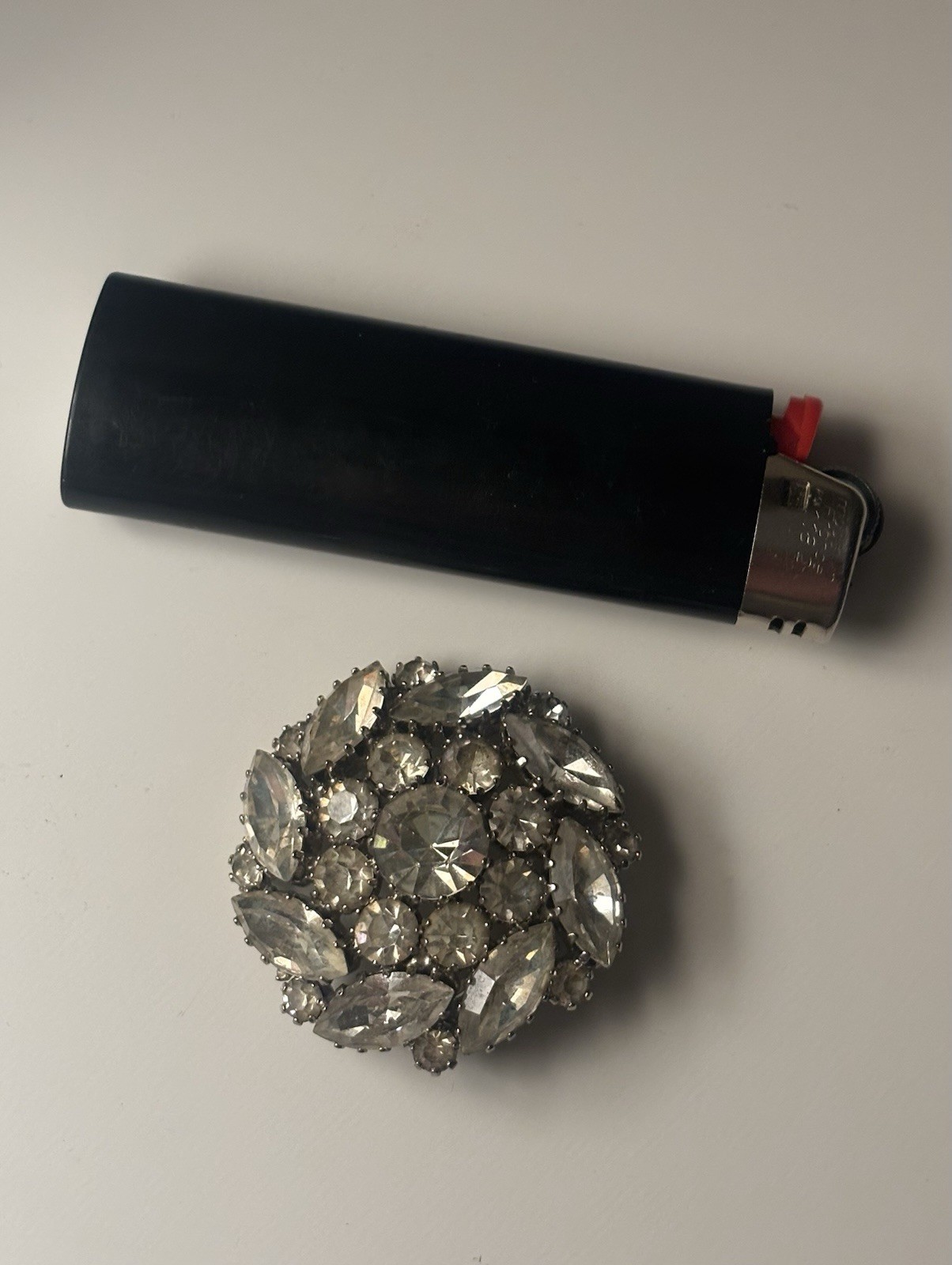 Made In Austria Vintage Brooch Crystal Rhinestones - photo 4