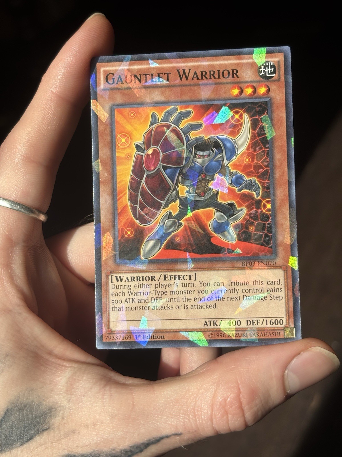 Gauntlet Warrior - BP03-EN070 - Shatterfoil - 1st Edition - photo 2