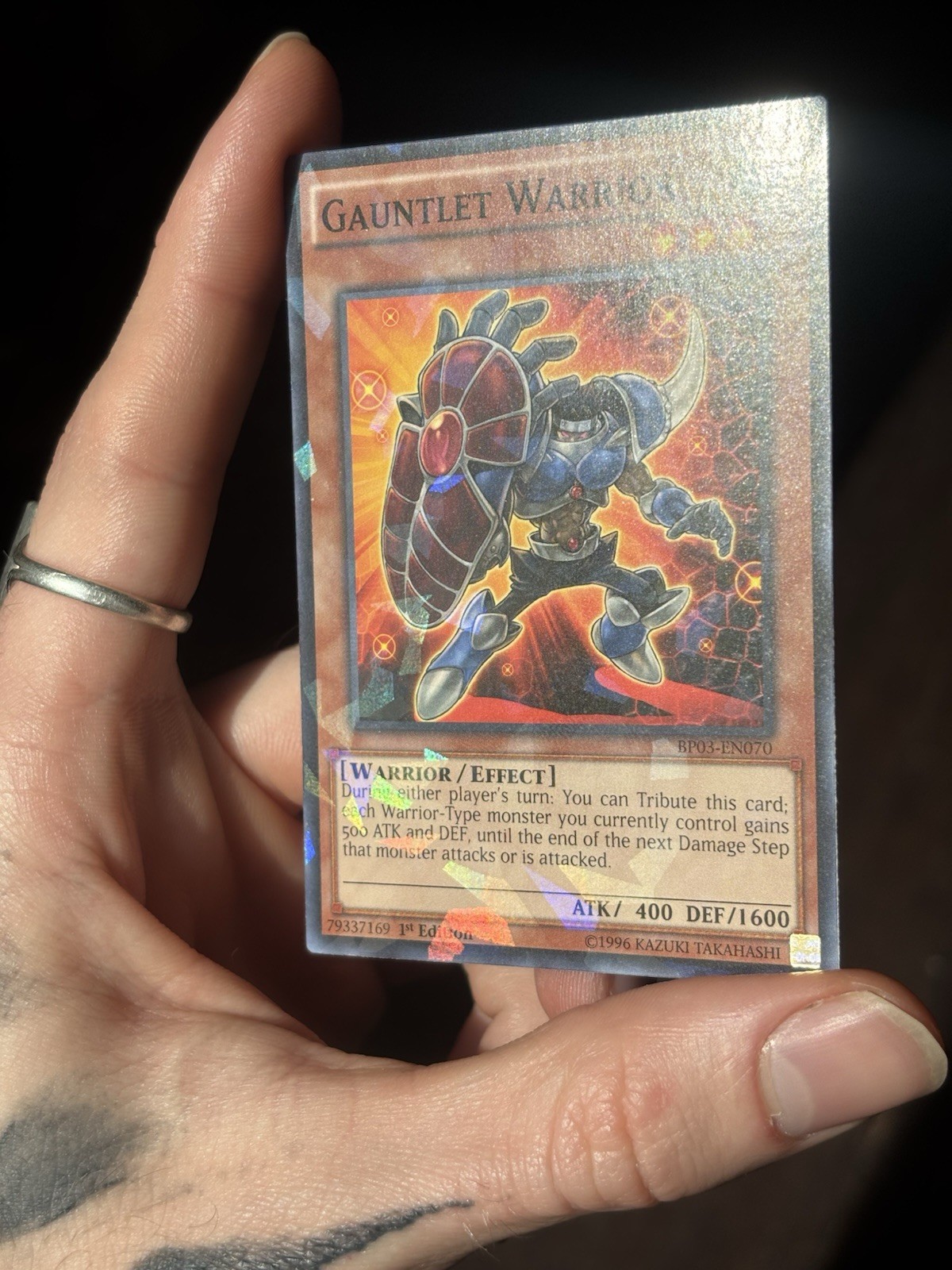 Gauntlet Warrior - BP03-EN070 - Shatterfoil - 1st Edition - photo 3
