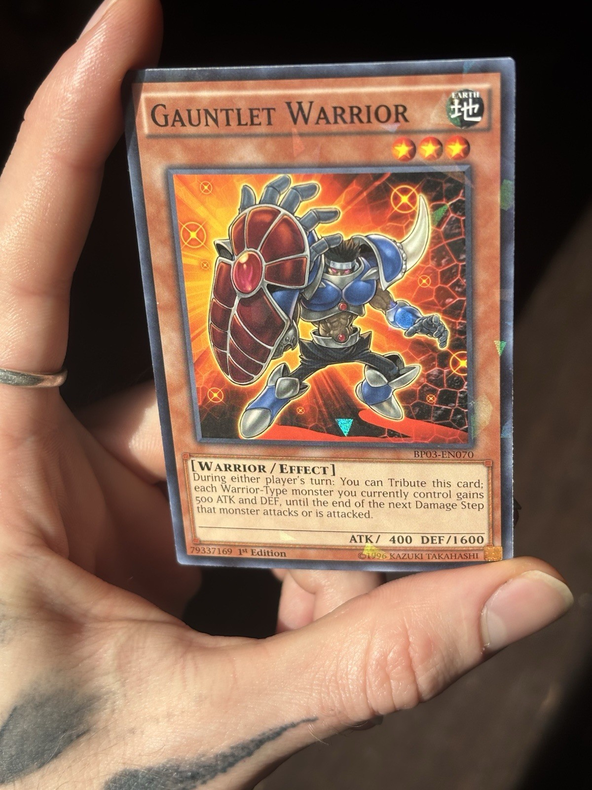 Gauntlet Warrior - BP03-EN070 - Shatterfoil - 1st Edition - photo 5