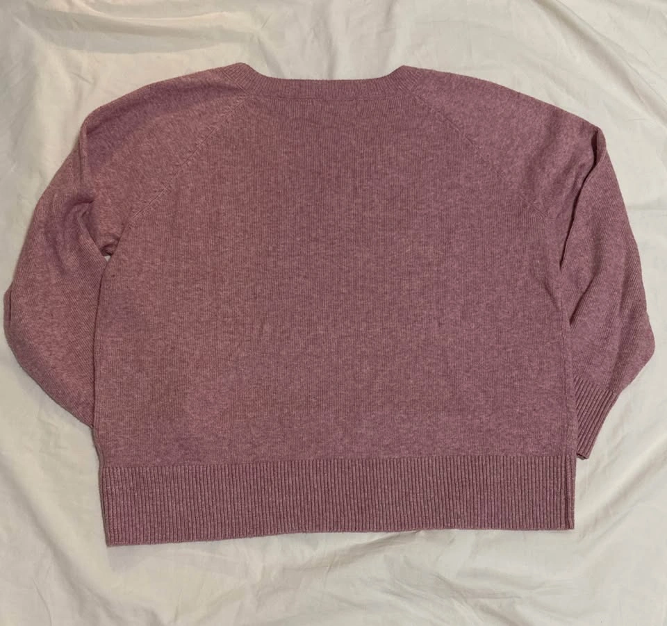 Pink V-Neck Sweater - photo 2