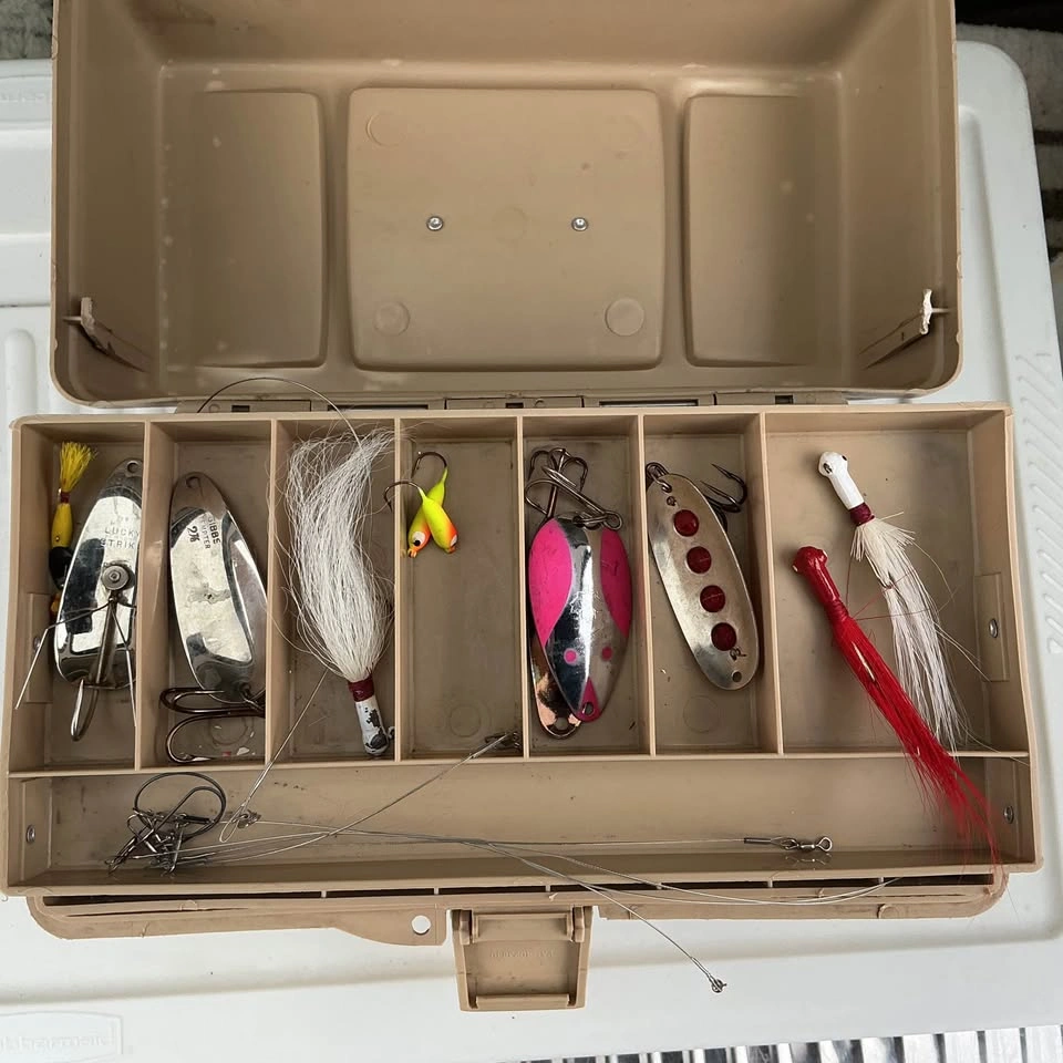 Tackle Box Old Pal 1060 Vintage Plastic Made In USA - photo 3