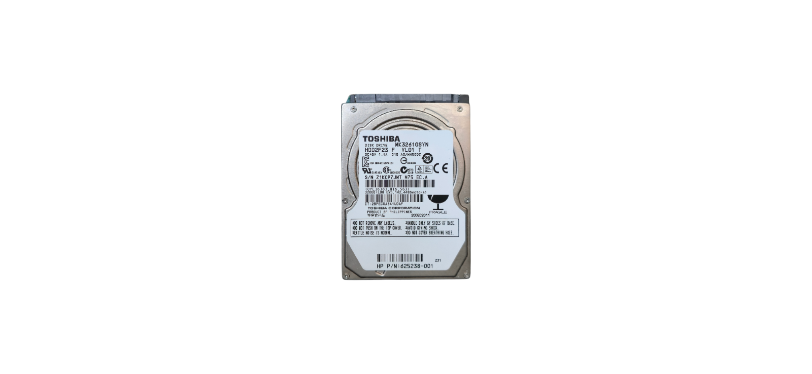 320GB SATA 2.5-inch Internal Hard Drive (Mixed Brand)