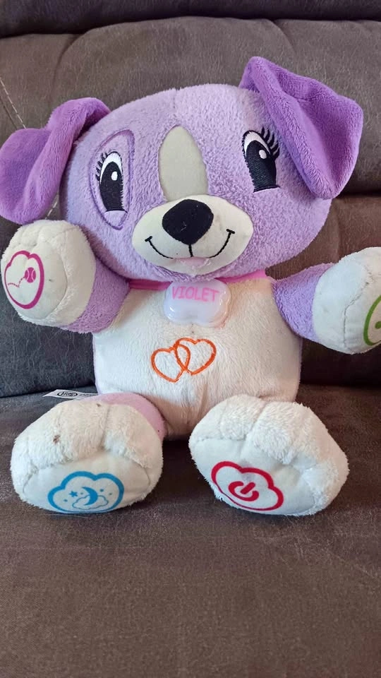 LeapFrog My Pal Violet interactive puppy plush purple