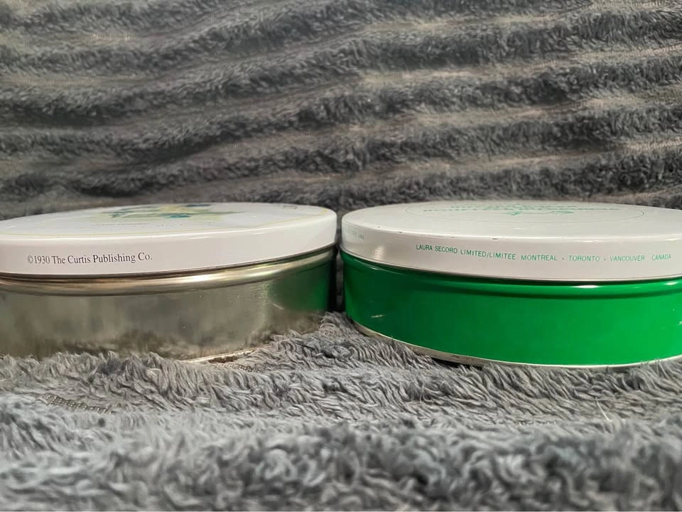 Vintage Round Tin Set: Laura Secord & Norman Rockwell - photo 2