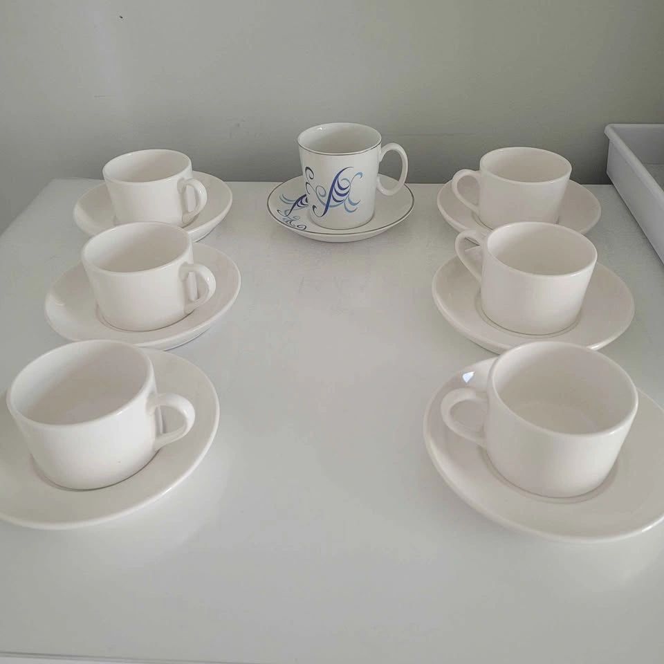 Latte/tea cups with saucer - photo 2