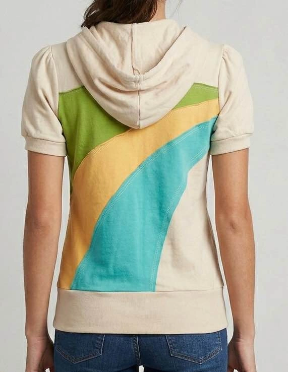 Short Sleeve Hoodie with Appliqués XS - photo 2