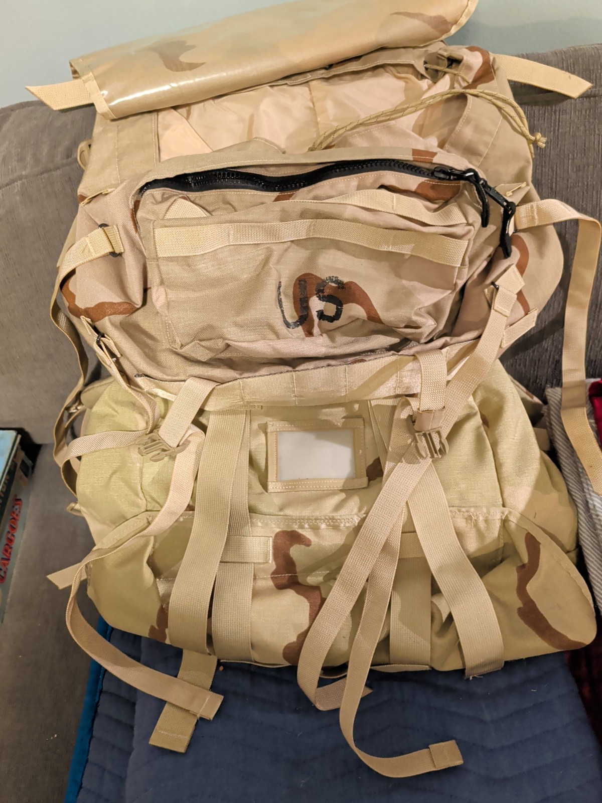 USGI Large Rucksack Backpack 3-Color Desert DCU w/ Frame - photo 3