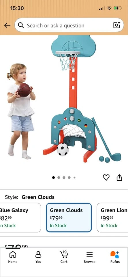Kids 5-in-1 Adjustable Basketball Hoop & Sports Activity Center - photo 4