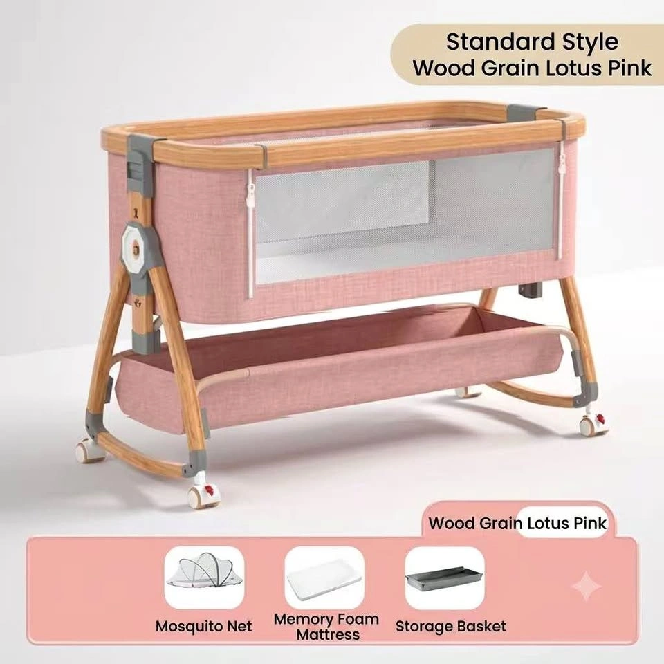 New Baby Bassinet Bedside Sleeper, Adjustable Crib
