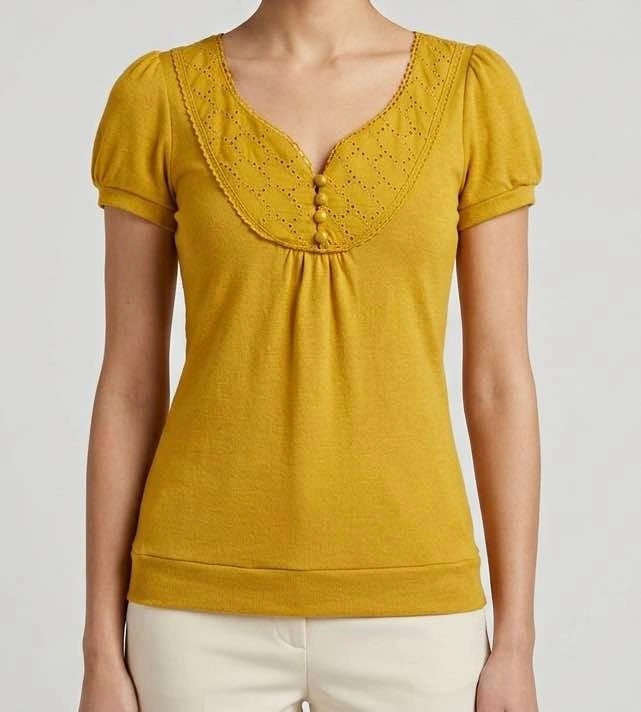 Women's Yellow Top Size Small