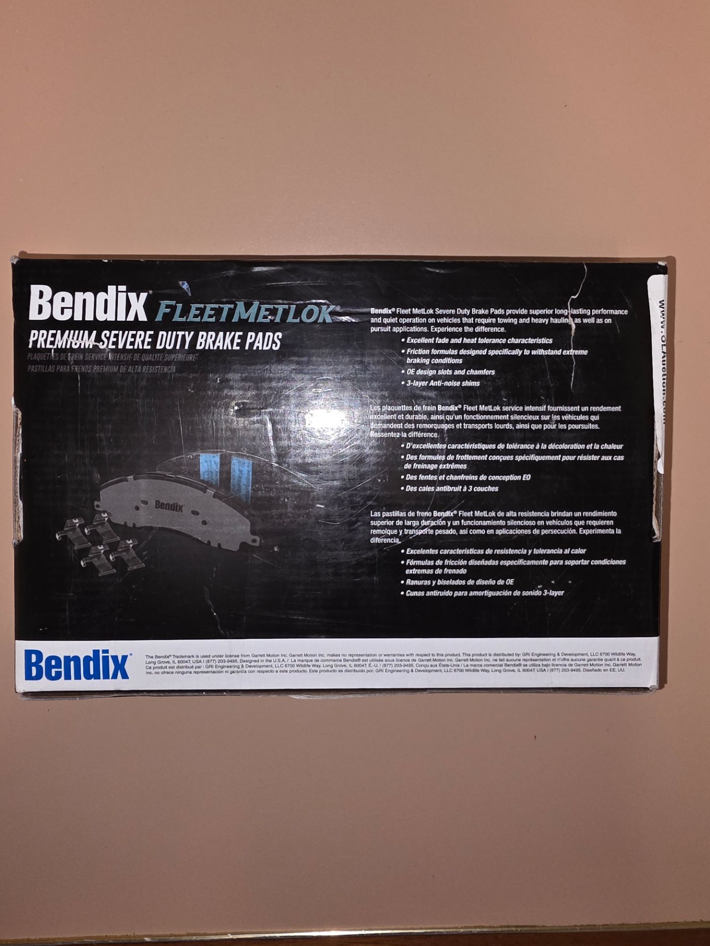 Bendix Fleet Metlok MKD149FM Semi-Metallic Brake - photo 2