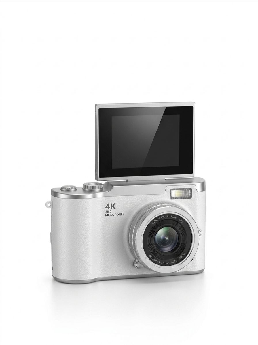 LK-007 4K Digital Camera – Compact Vlogging Camera with Flip Scr - photo 2