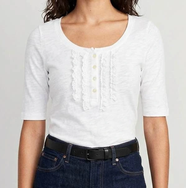 Old Navy Women's Henley Top - 2 shirts Small