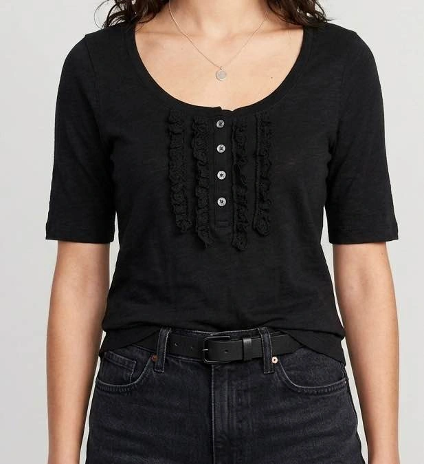 Old Navy Women's Henley Top - 2 shirts Small - photo 2