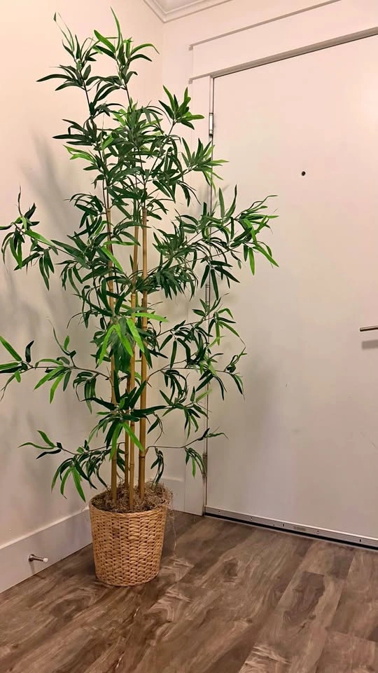 Extra large artificial plant with vase