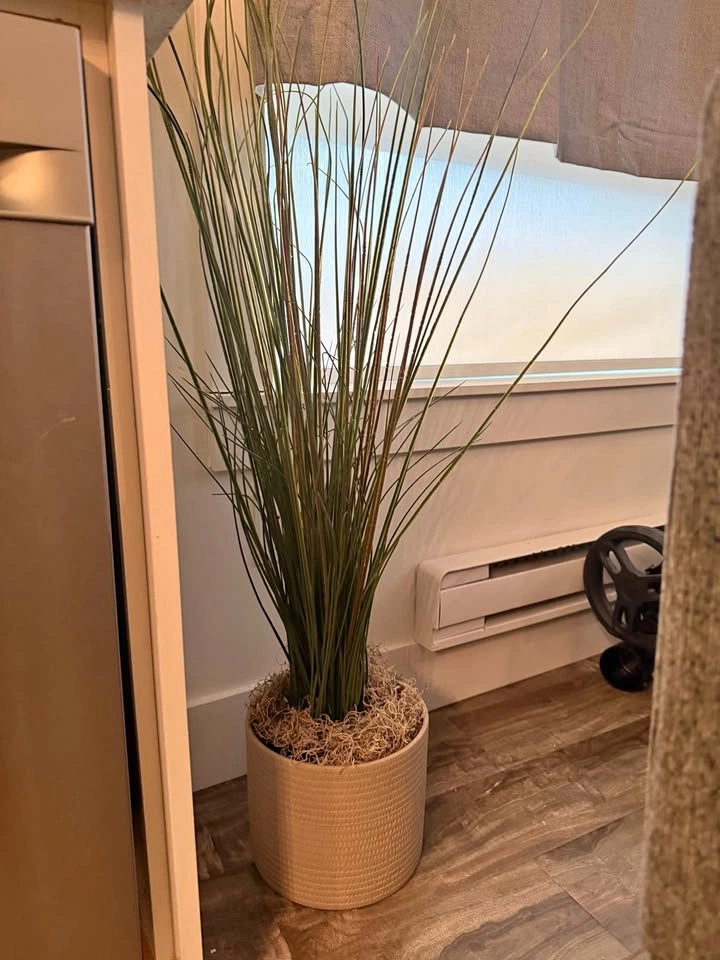 Ikea artificial plant with vase