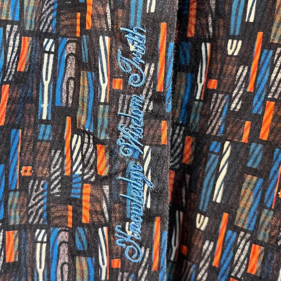 Robert Graham XL Long Sleeve Button Down Shirt Cotton Spandex Bl - photo 4