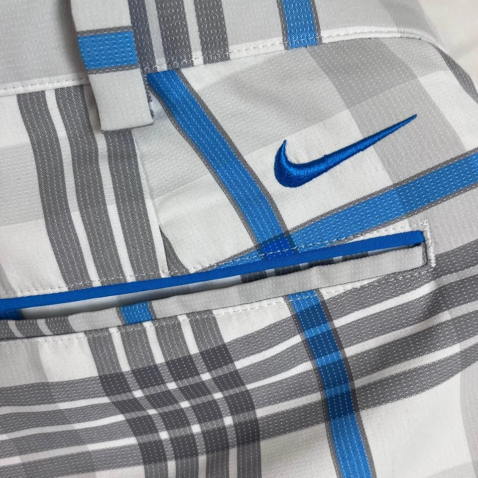 Nike Golf Tour Performance Dri-Fit Plaid Shorts Mens Size 34 - photo 3
