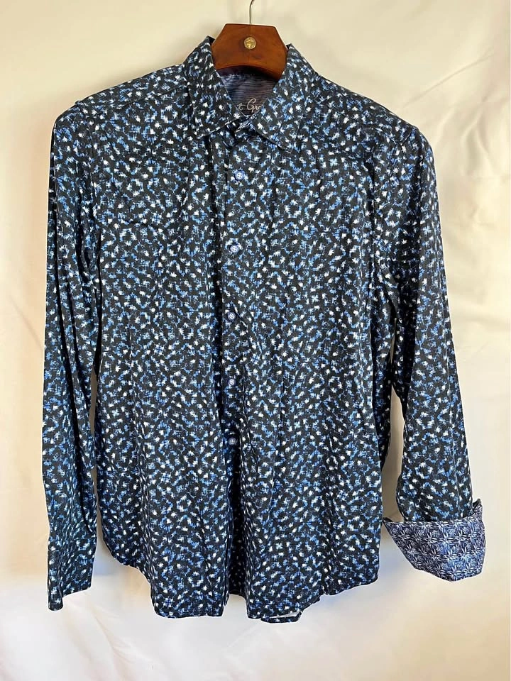 Robert Graham Men's XL Classic Fit Abstract Button-Up Shirt