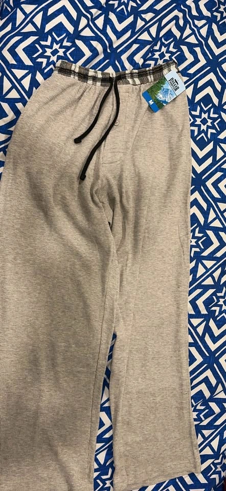 Rugged Frontier Grey Waffle Knit Pants M New With Tags - photo 3