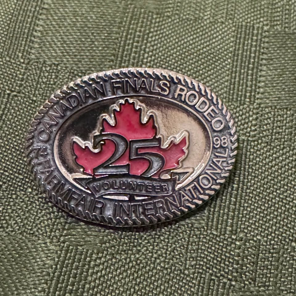 Canadian Finals Rodeo 25th anniversary lapel pin - photo 2