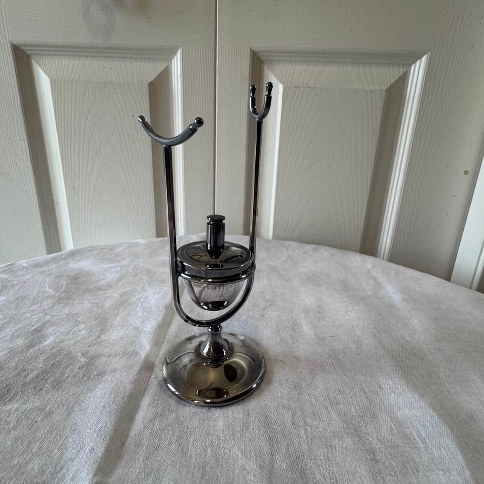 Silver plated vintage brandy warming set - photo 2