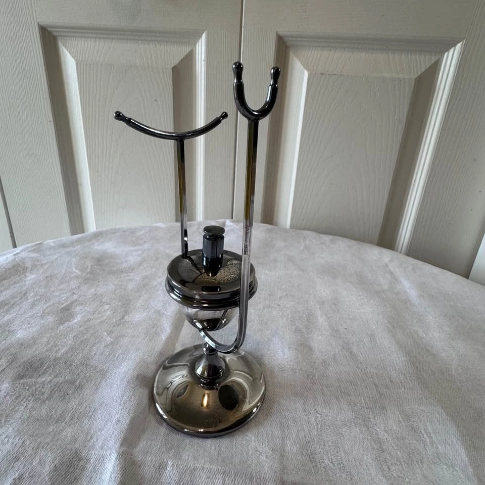 Silver plated vintage brandy warming set - photo 3