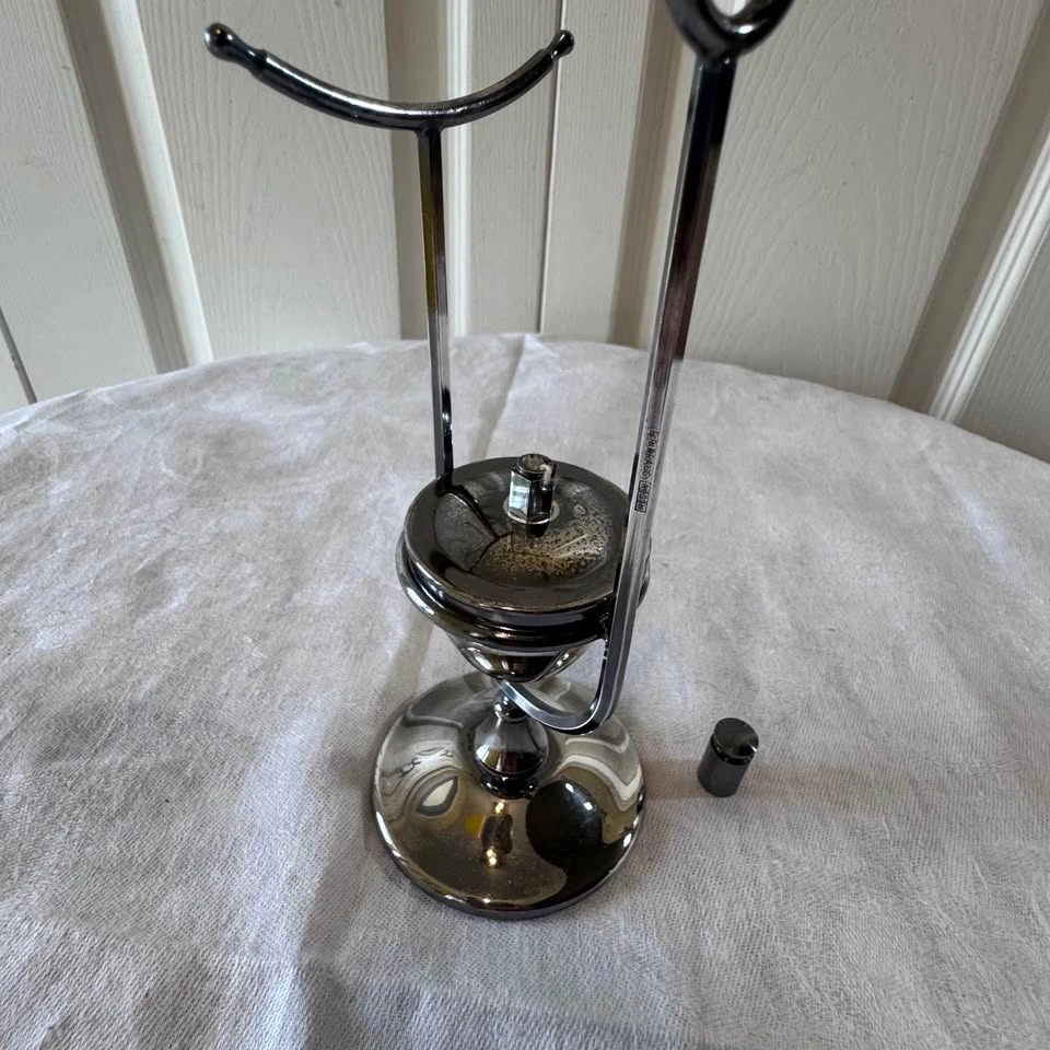 Silver plated vintage brandy warming set - photo 4