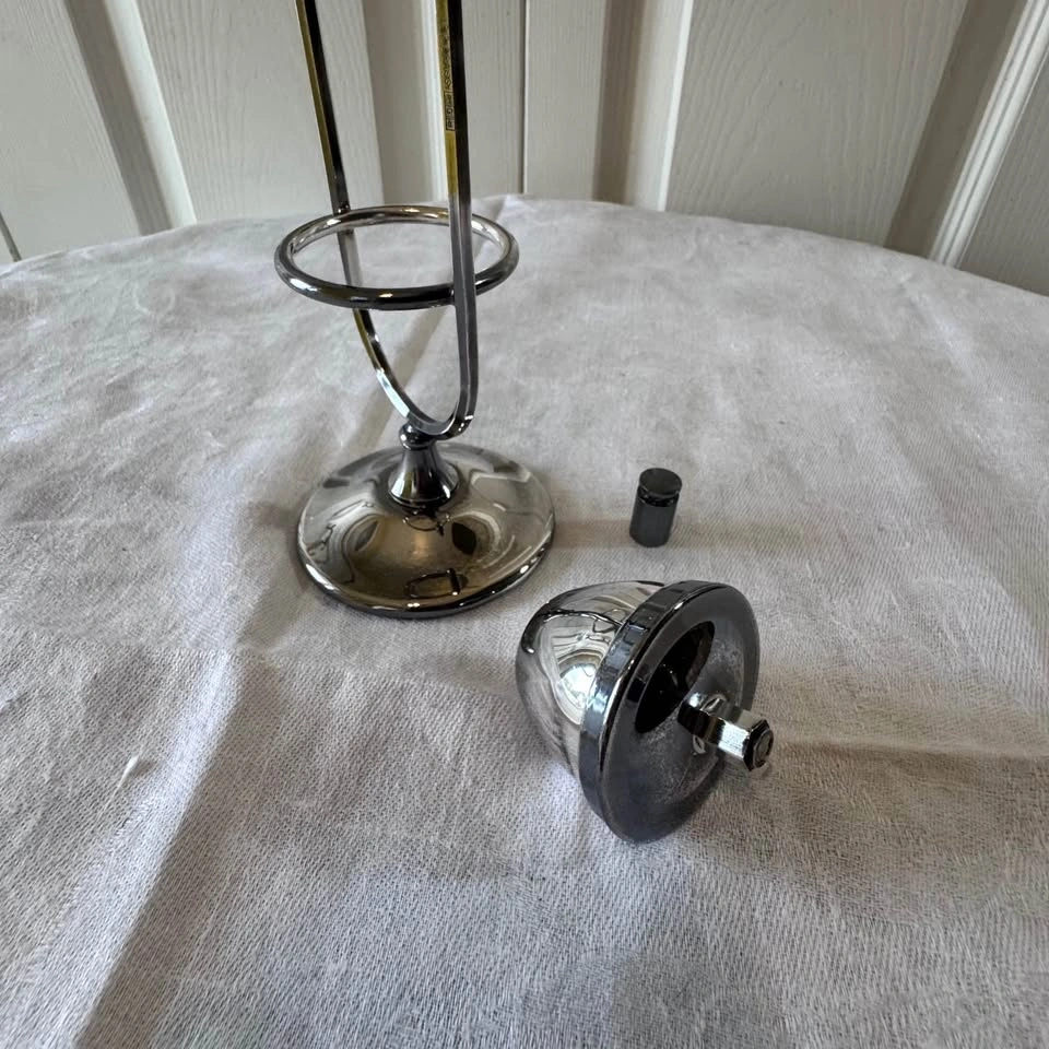 Silver plated vintage brandy warming set - photo 5