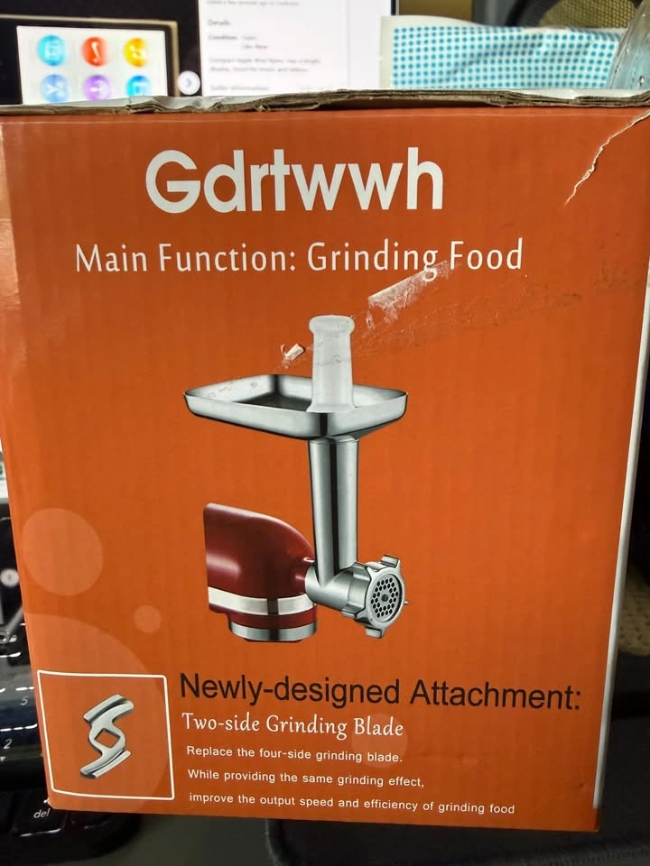 Gdrtwwh metal food grinder attachment for KitchenAid stand mixer - photo 2