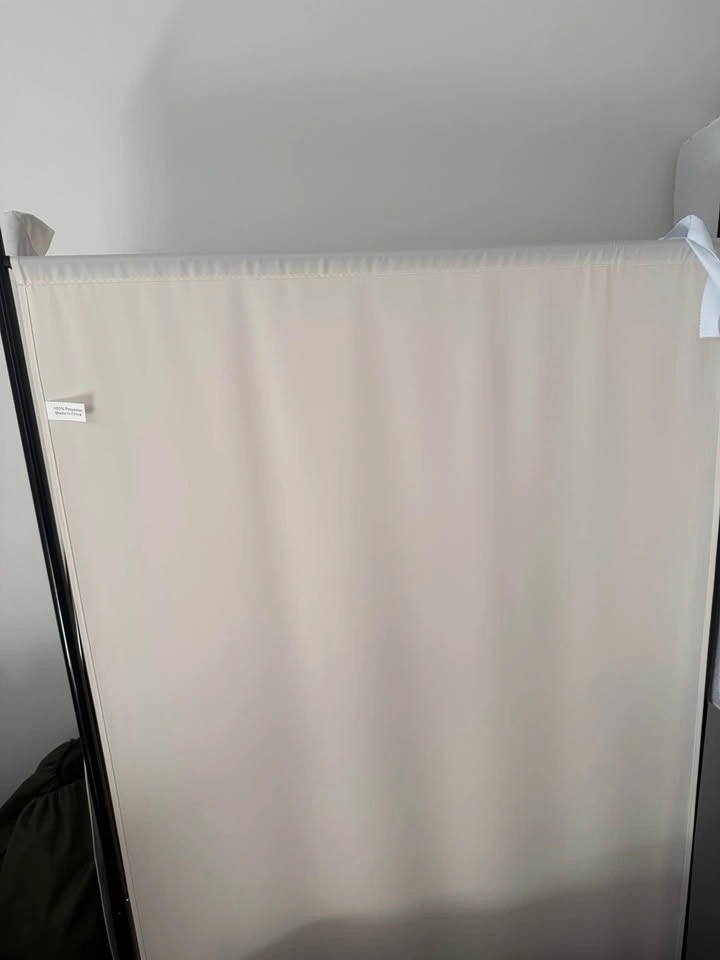 6FT Tall 3-Panel Room Divider / Privacy Screen (Beige) - photo 4