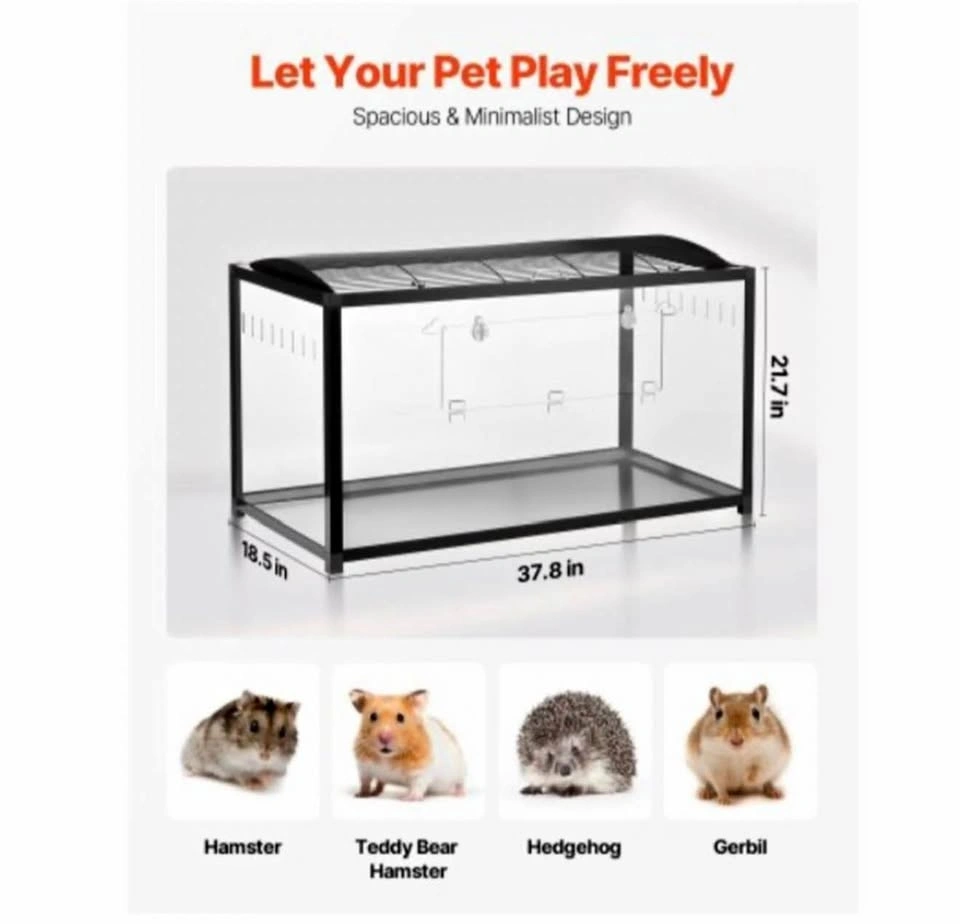 BRAND NEW Large Acrylic Hamster Enclosure & Starter Setup