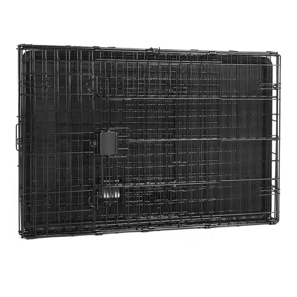 24" Folding Double-Door Wire Dog Crate with Divider - photo 2