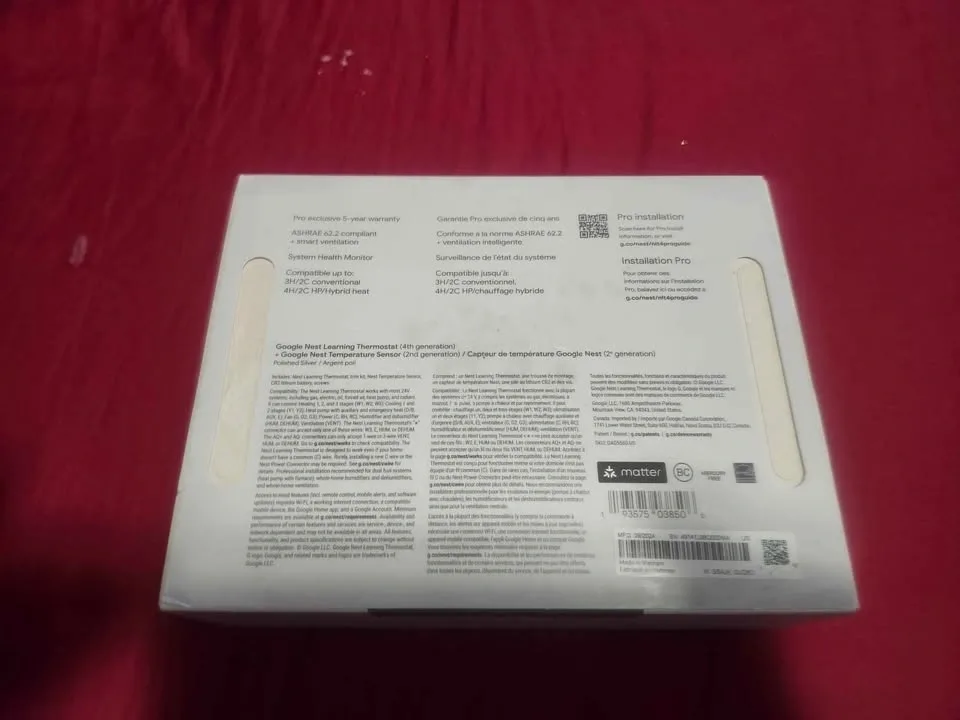 Brand New Google Nest Learning Smart Thermostat 4th Gen - photo 5