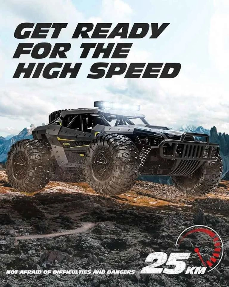 Tecnock 1/16 Scale RC Monster Truck, 2WD High Speed 20KM/H - photo 2