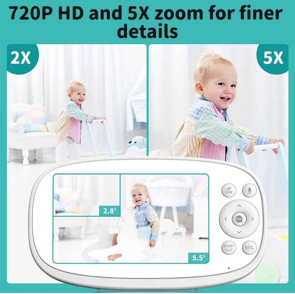 Vizolink AI 5.5 inch Video Baby Monitor - photo 4