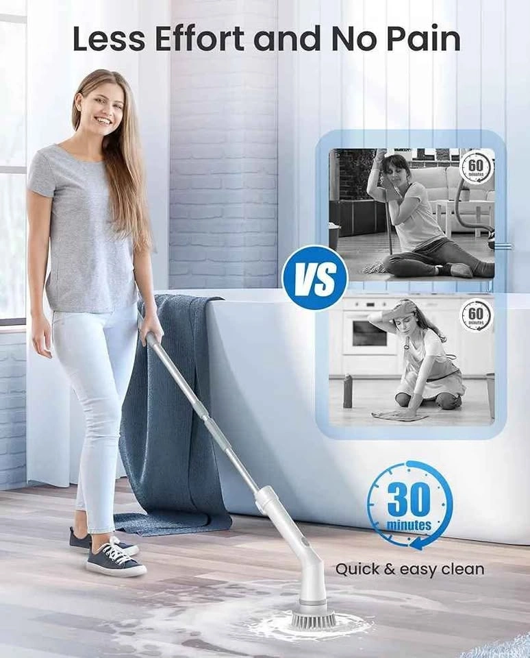 Electric Spin Scrubber, Cordless Cleaning Brush - photo 4