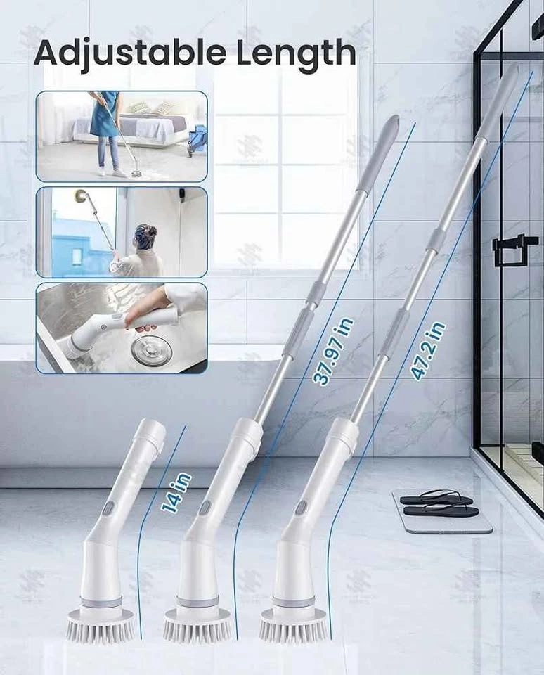 Electric Spin Scrubber, Cordless Cleaning Brush - photo 5