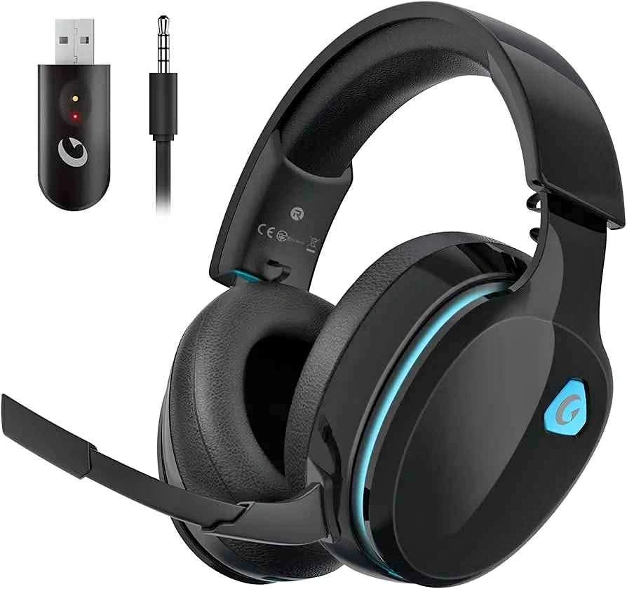 Gtheos 2.4GHz Wireless Gaming Headset for PS5, PS4, PC