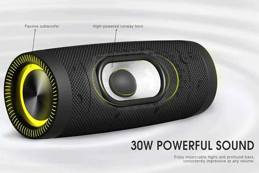Maio Portable Bluetooth Speaker, IP67 Waterproof 30W Speaker - photo 2