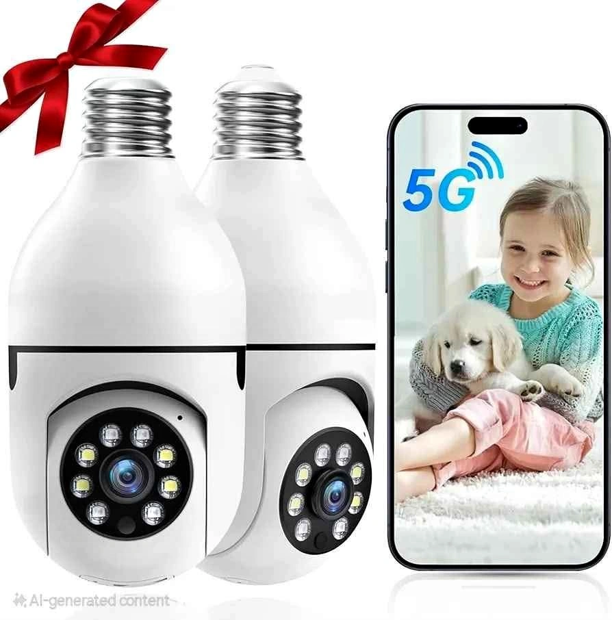 WiFi 360° Rotating 1080P Bulb Camera